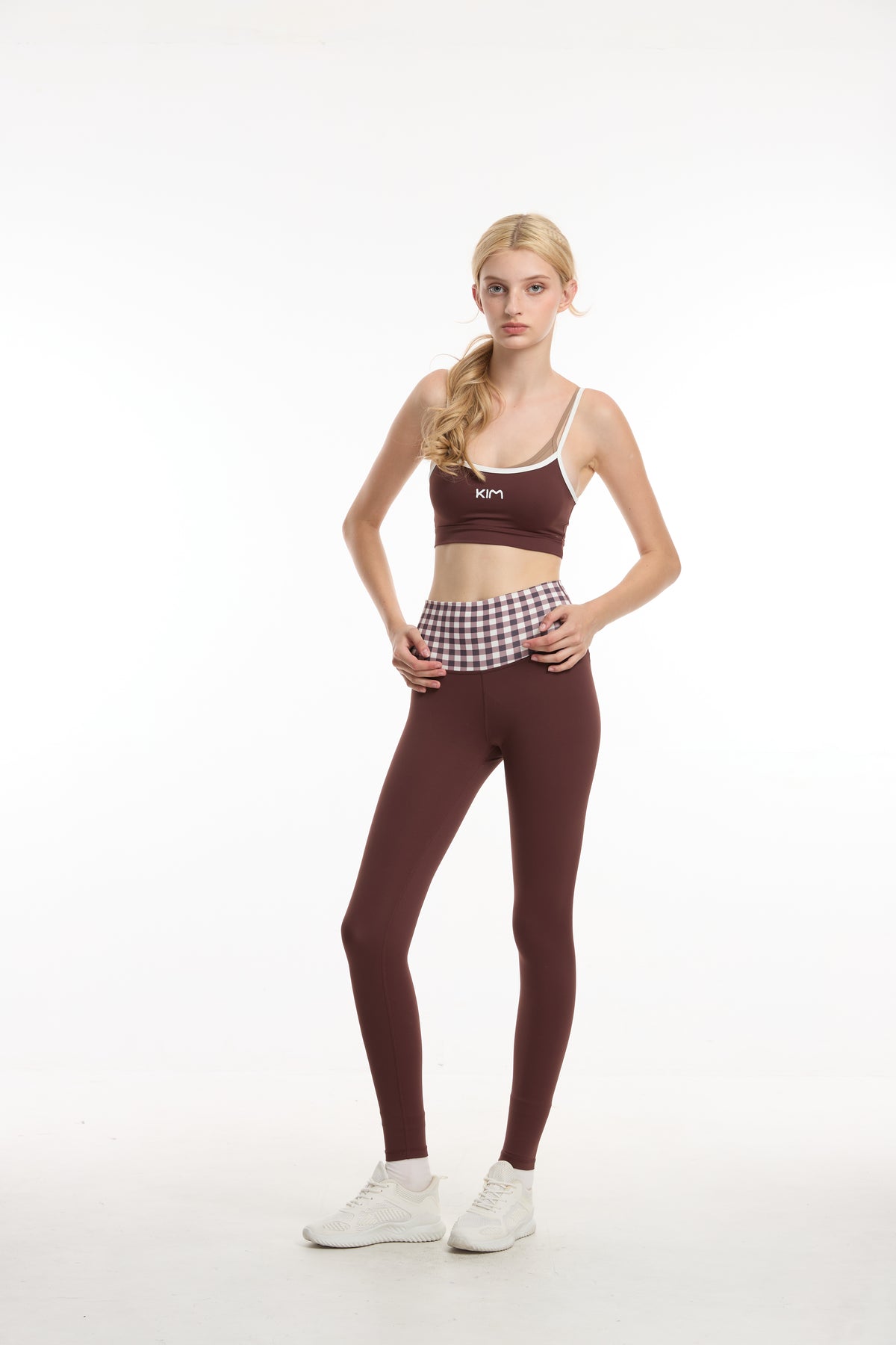 Set KIM Choco Check (Bra + Legging)