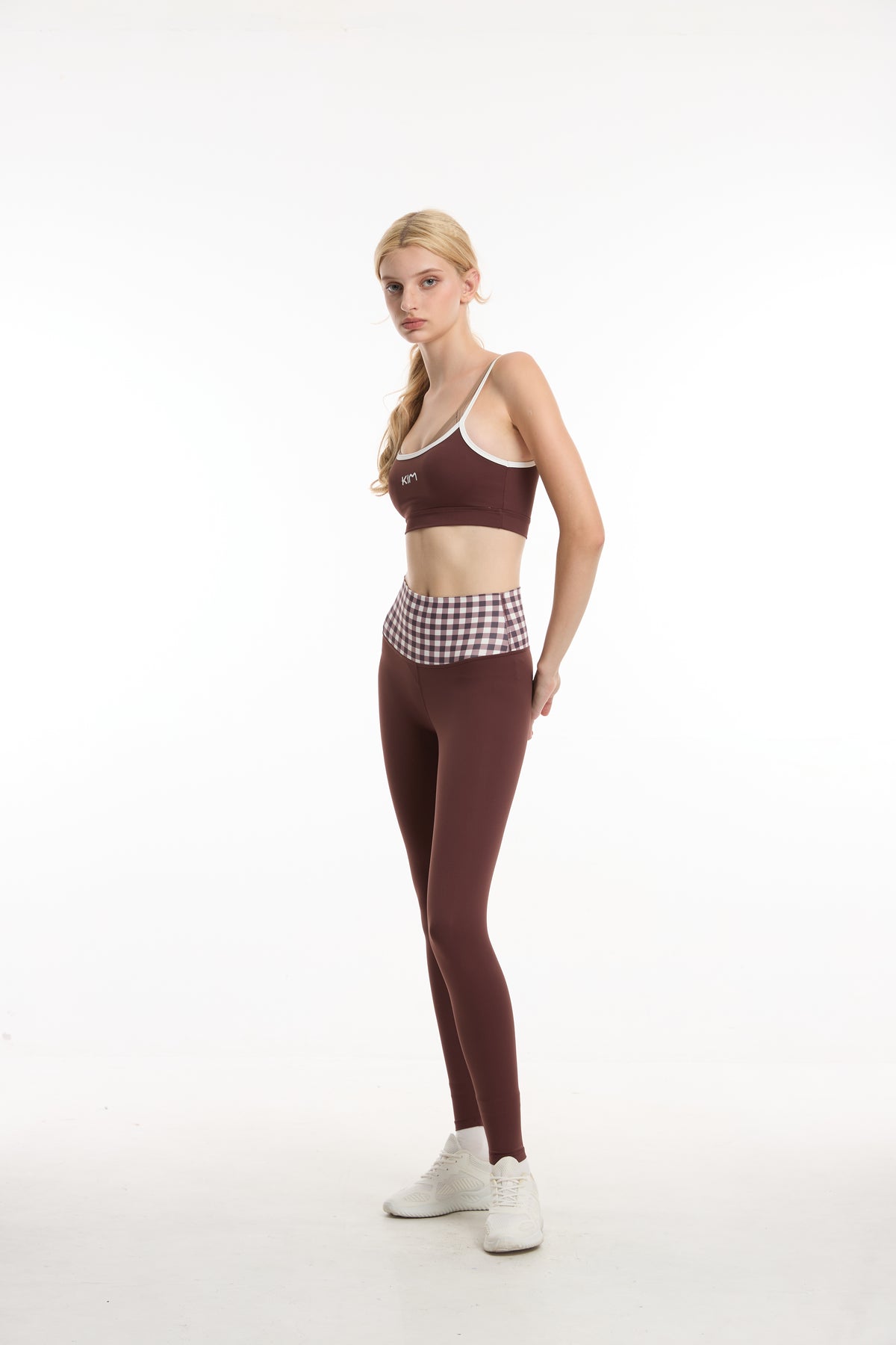 Set KIM Choco Check (Bra + Legging)