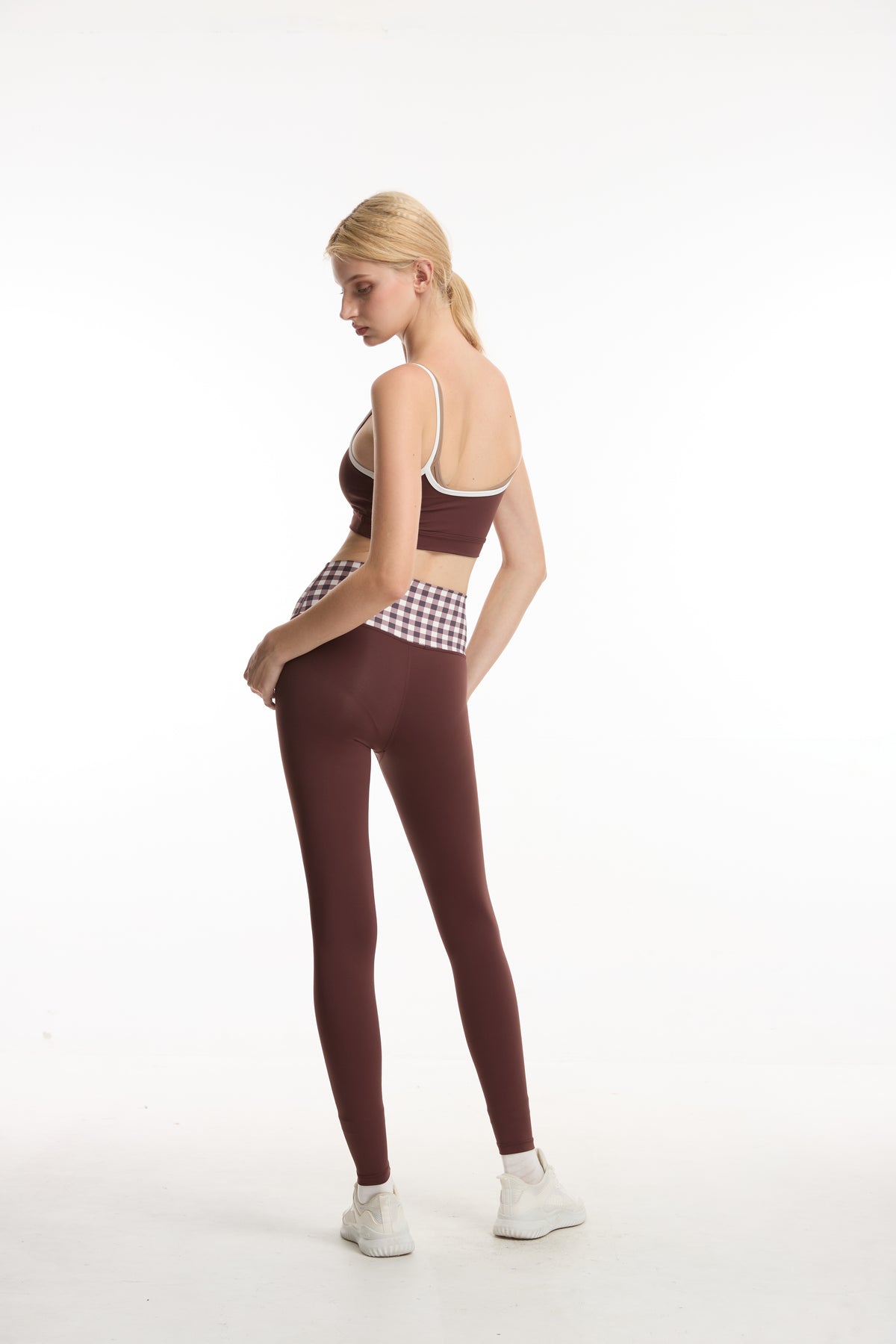 Set KIM Choco Check (Bra + Legging)