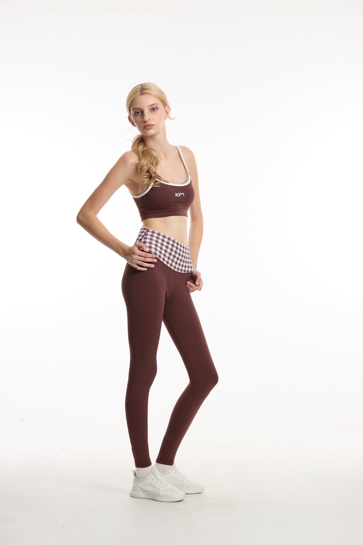 Set KIM Choco Check (Bra + Legging)