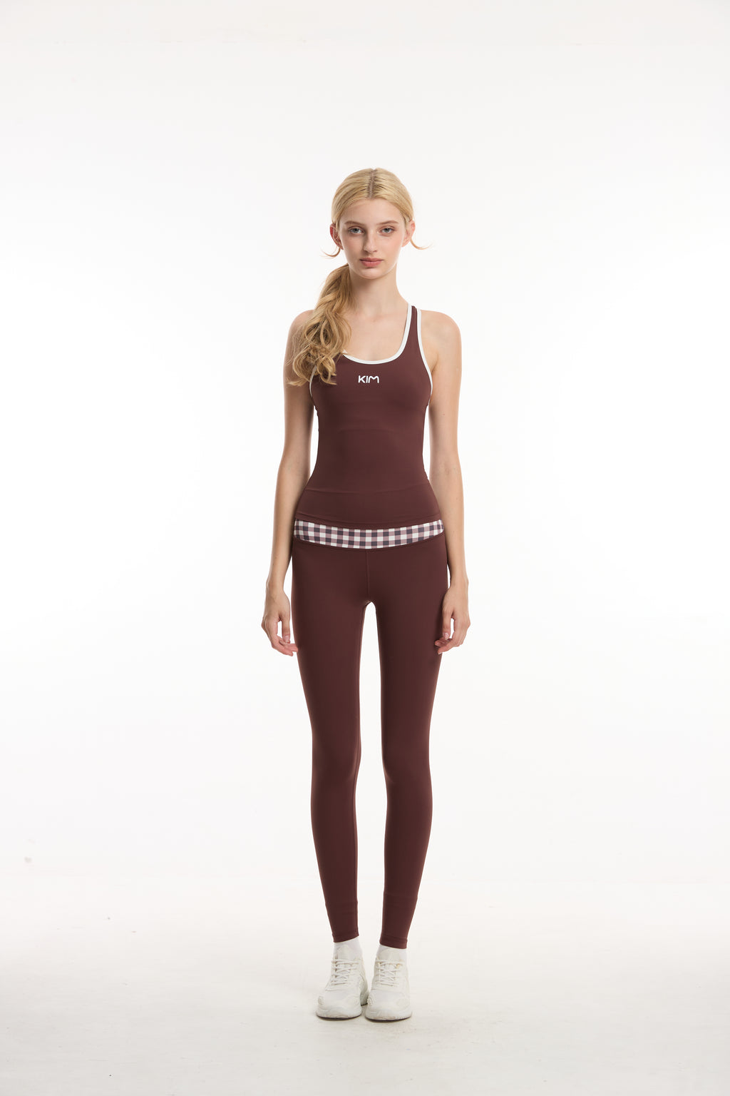 Set KIM Choco Check (Tank Top +Quần Legging)