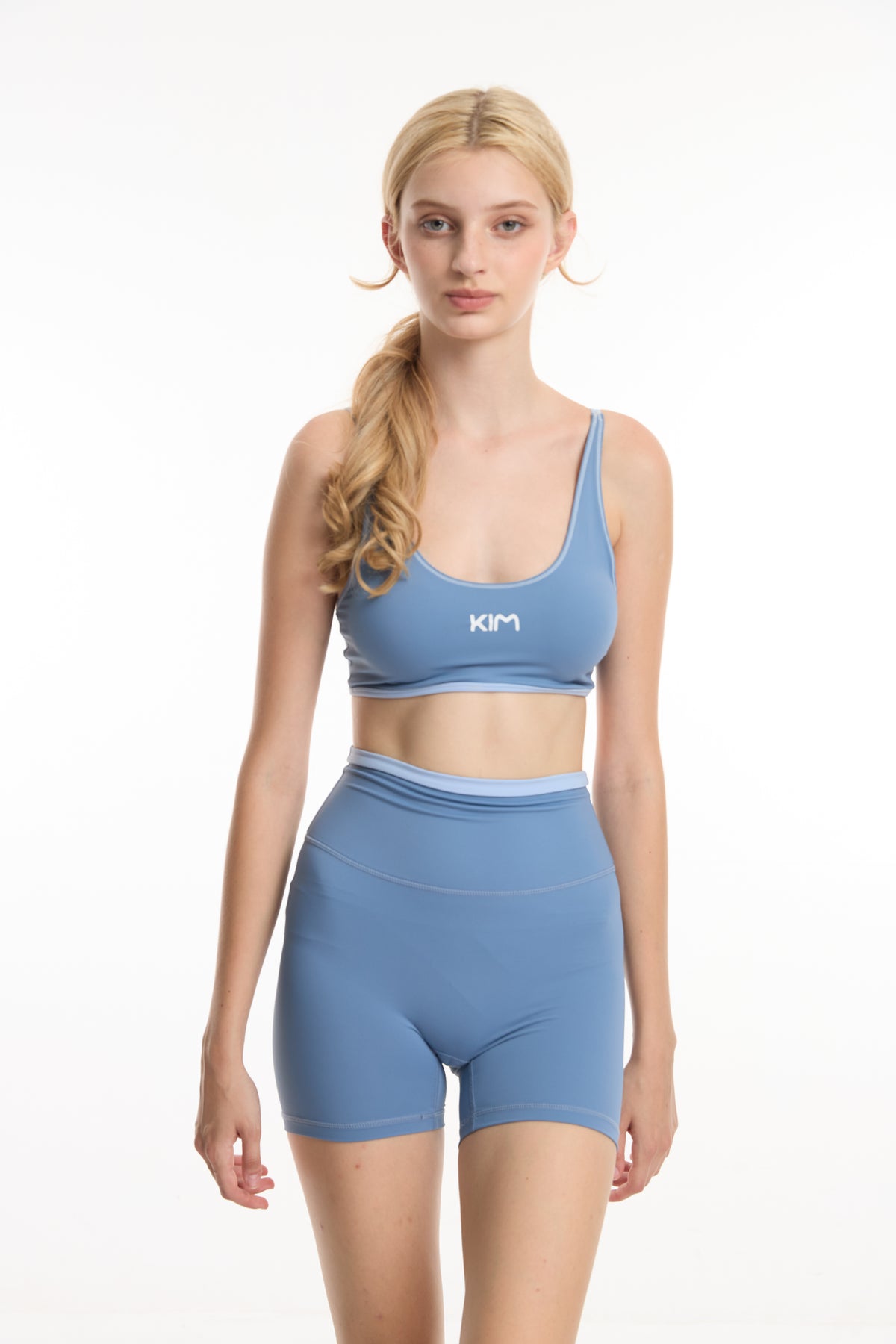 KIM Sky Blue Short Set (Sport Bra, Quần Short)